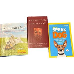 NWT Three Dog Books Secret Lives of Dogs How to Speak Dog The Hidden Life of Dog